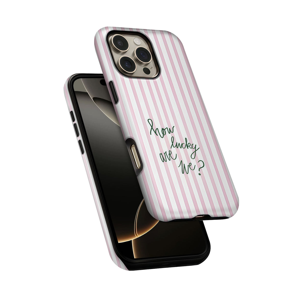 Pink Quote Stripes - cheekycase
