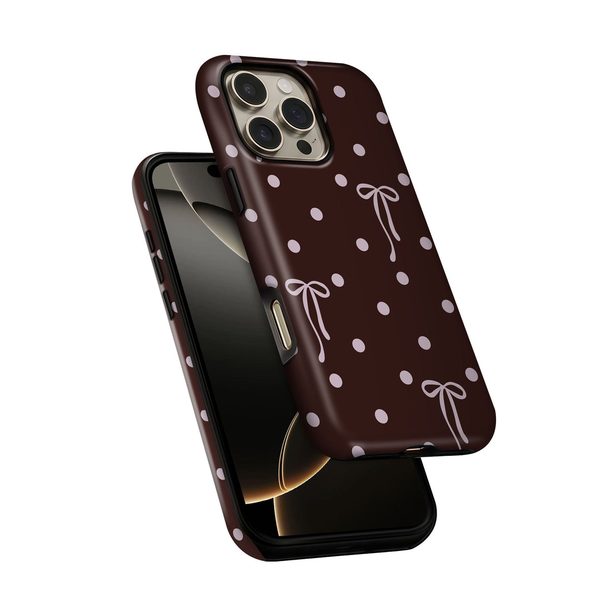 Brown Bow & Dots - cheekycase