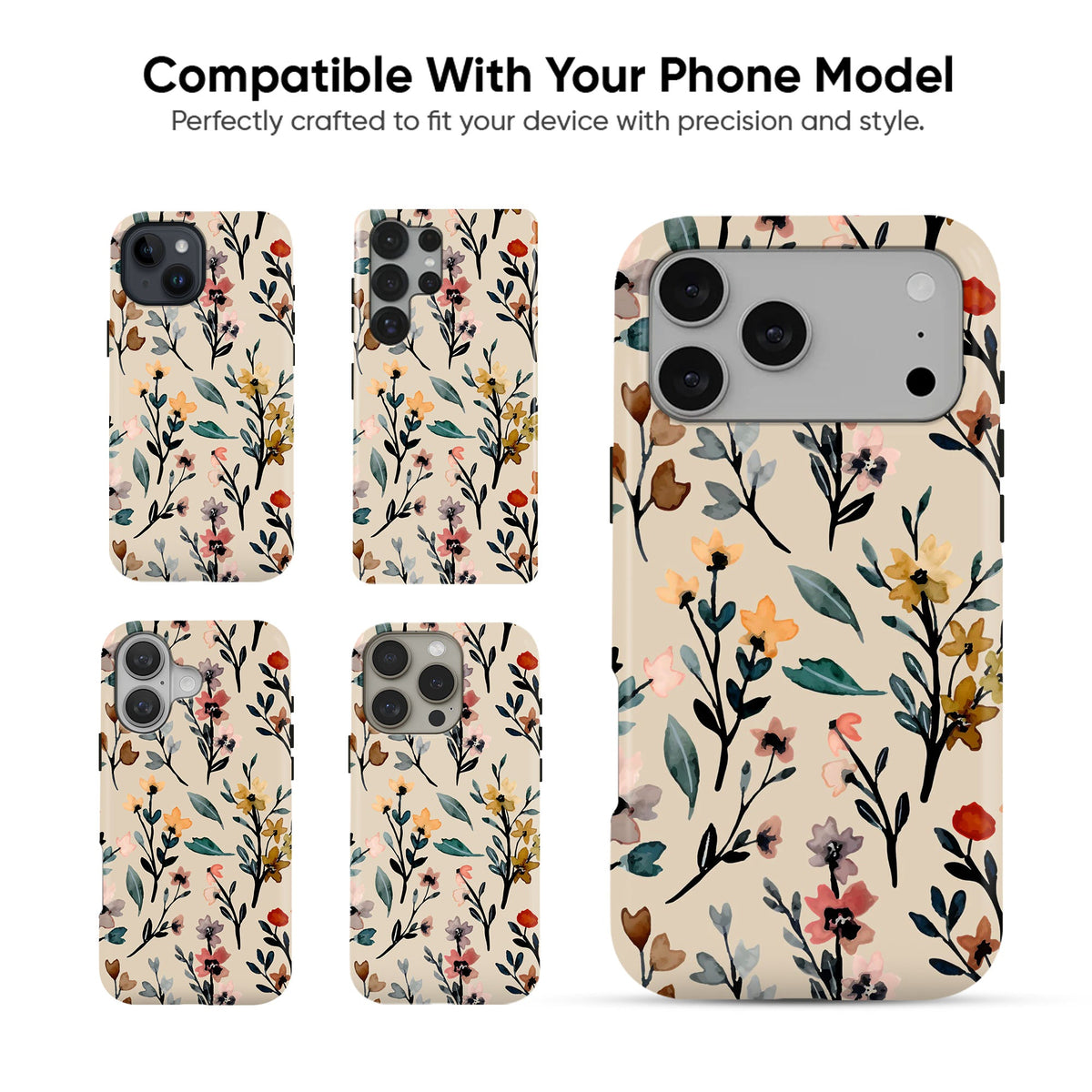 Watercolor Meadow Tough Case - cheekycase