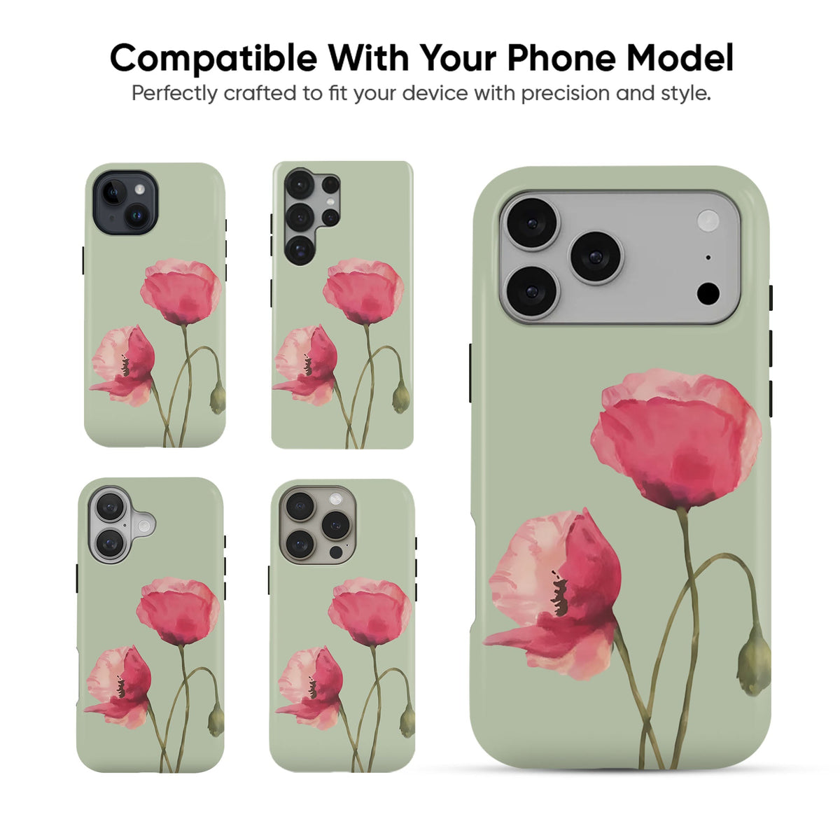 Peony Whisper Tough Case - cheekycase