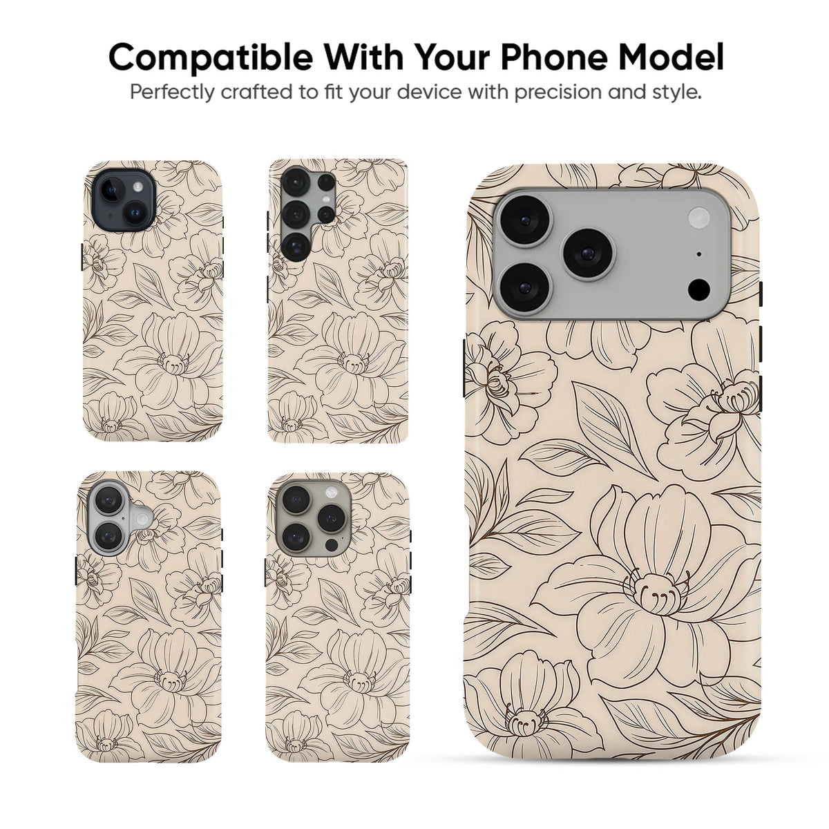 Peony Cashmere Tough Case - cheekycase
