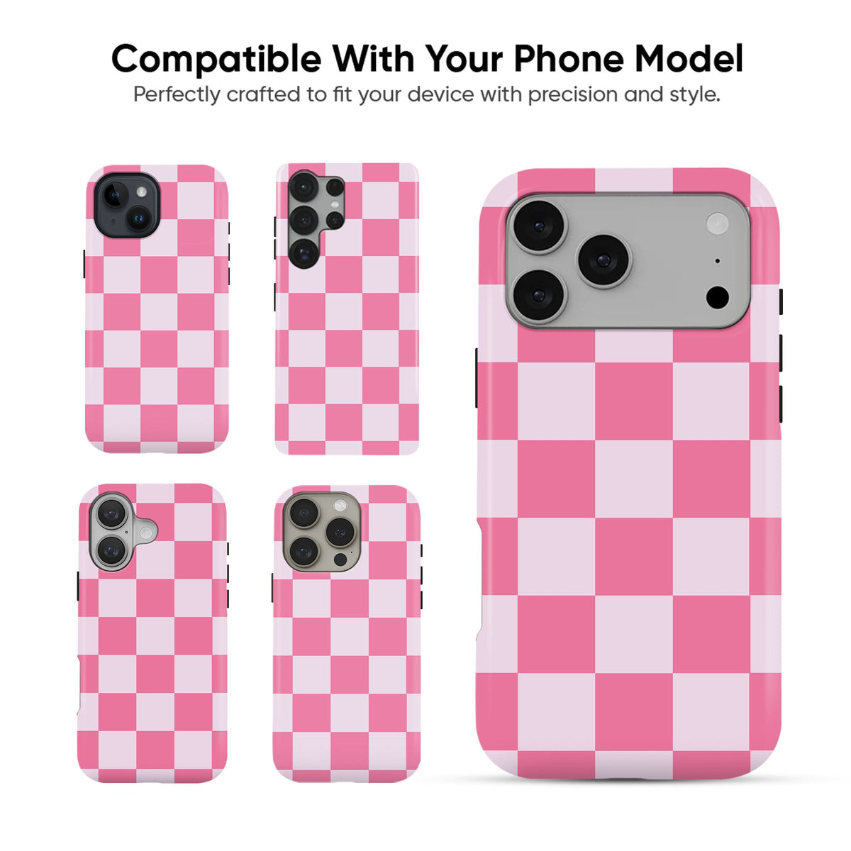 Pink Checkerboard - cheekycase
