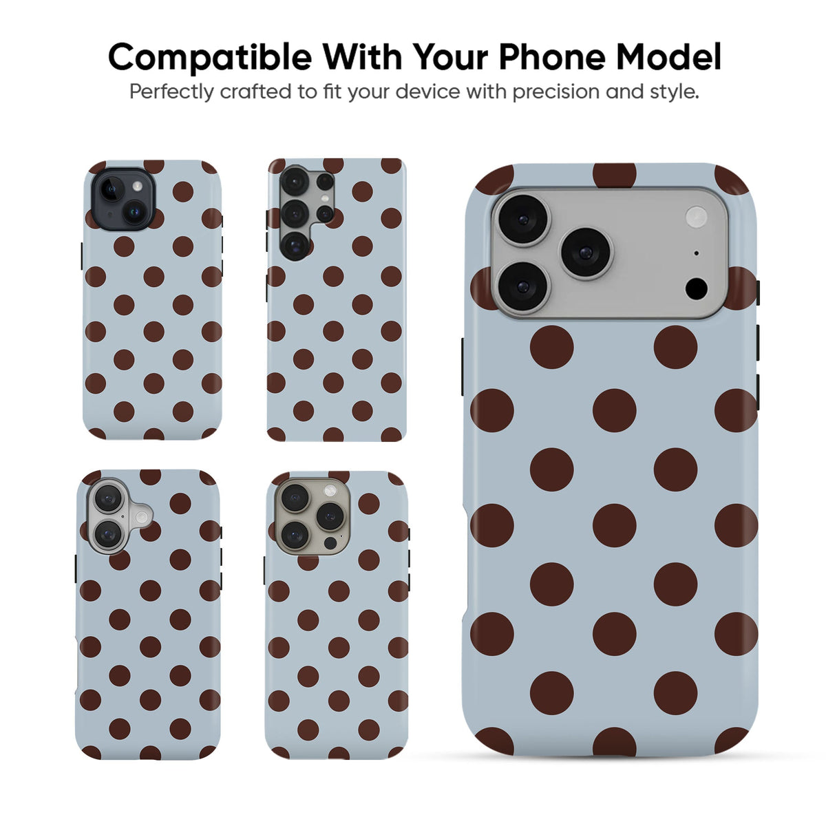 Blue Grey Dots - cheekycase