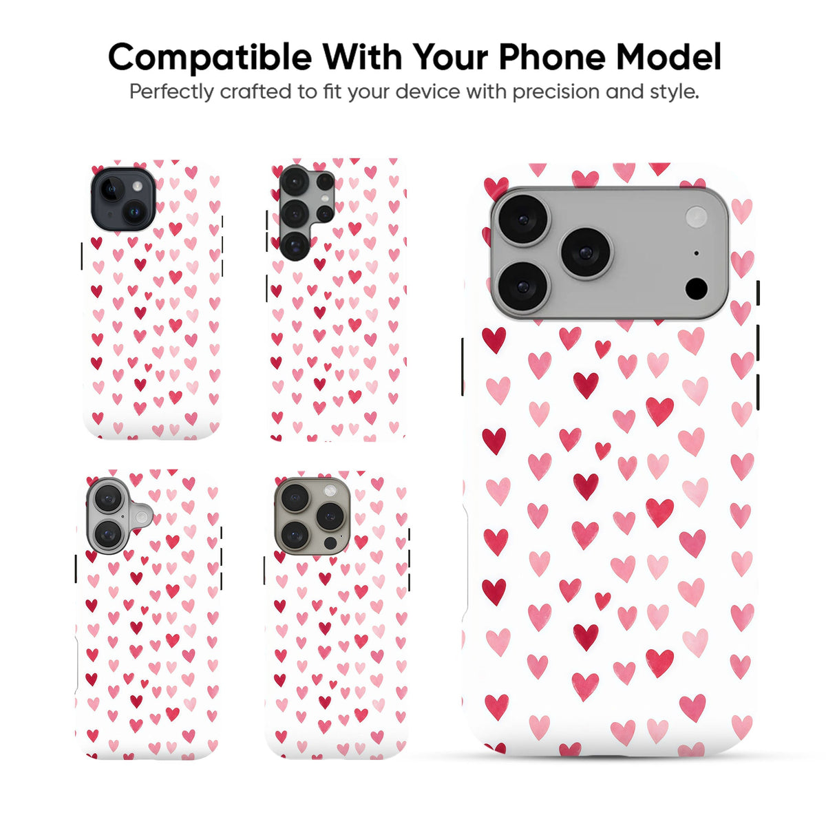 Pink Hearts Mini - cheekycase