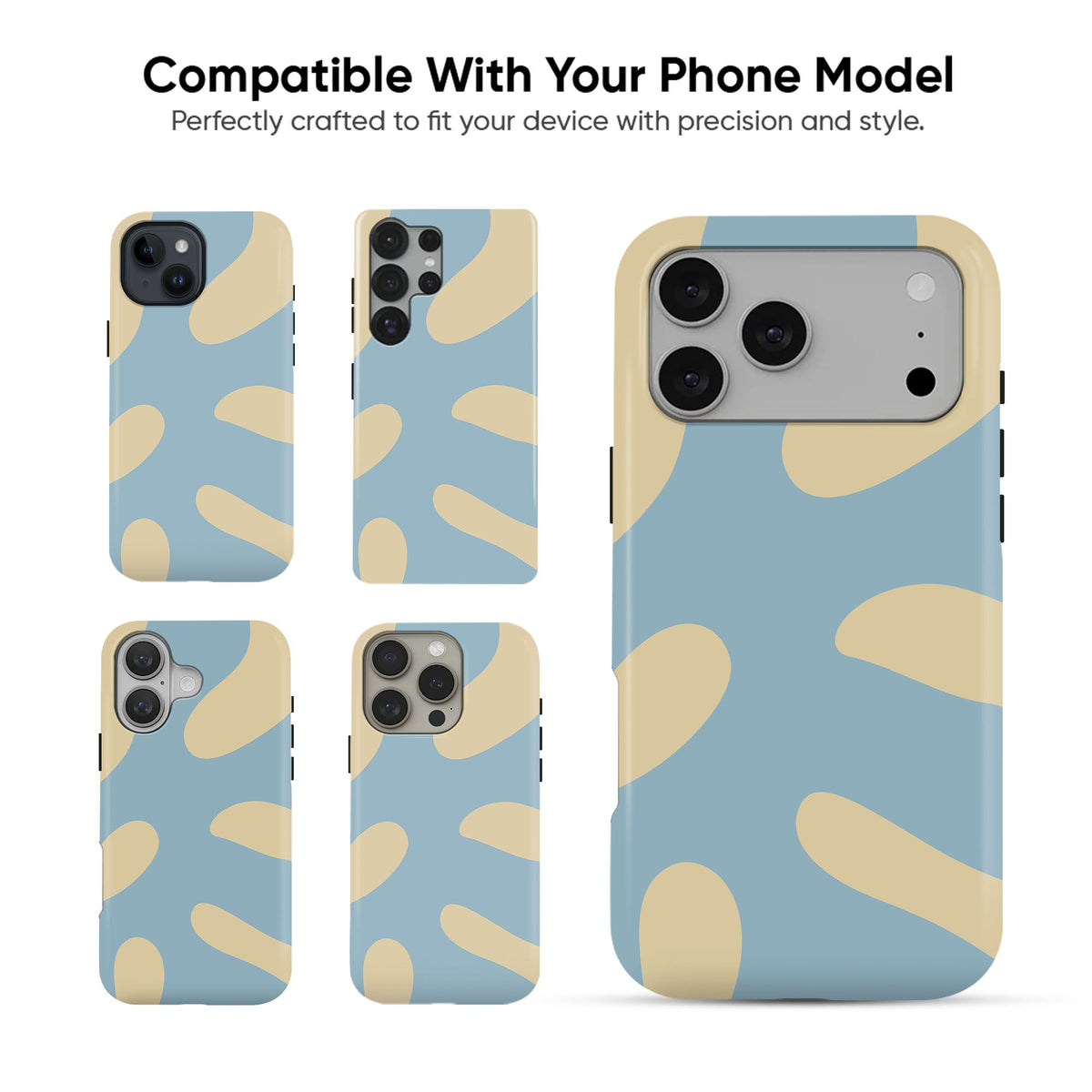 Blue Cream Abstract - cheekycase