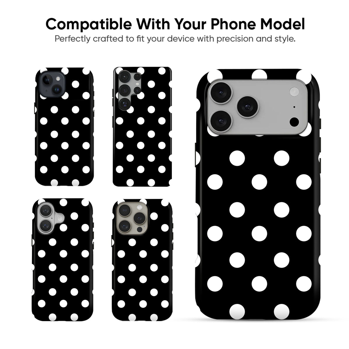 Black White Dots - cheekycase
