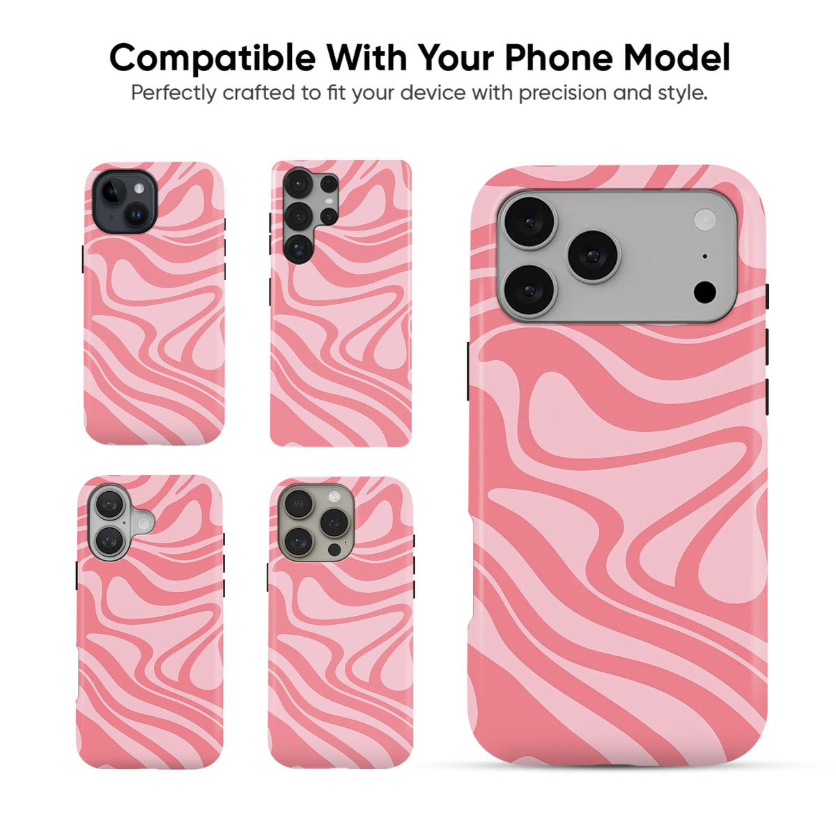 Pink Marble Swirls - cheekycase