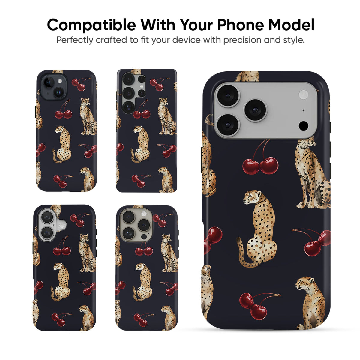 Cheetah Cherry Tough Case - cheekycase