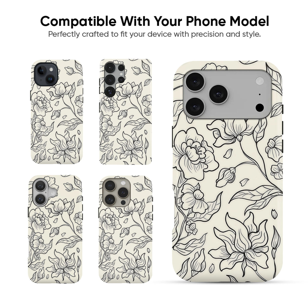 Bloom Engraving Tough Case - cheekycase