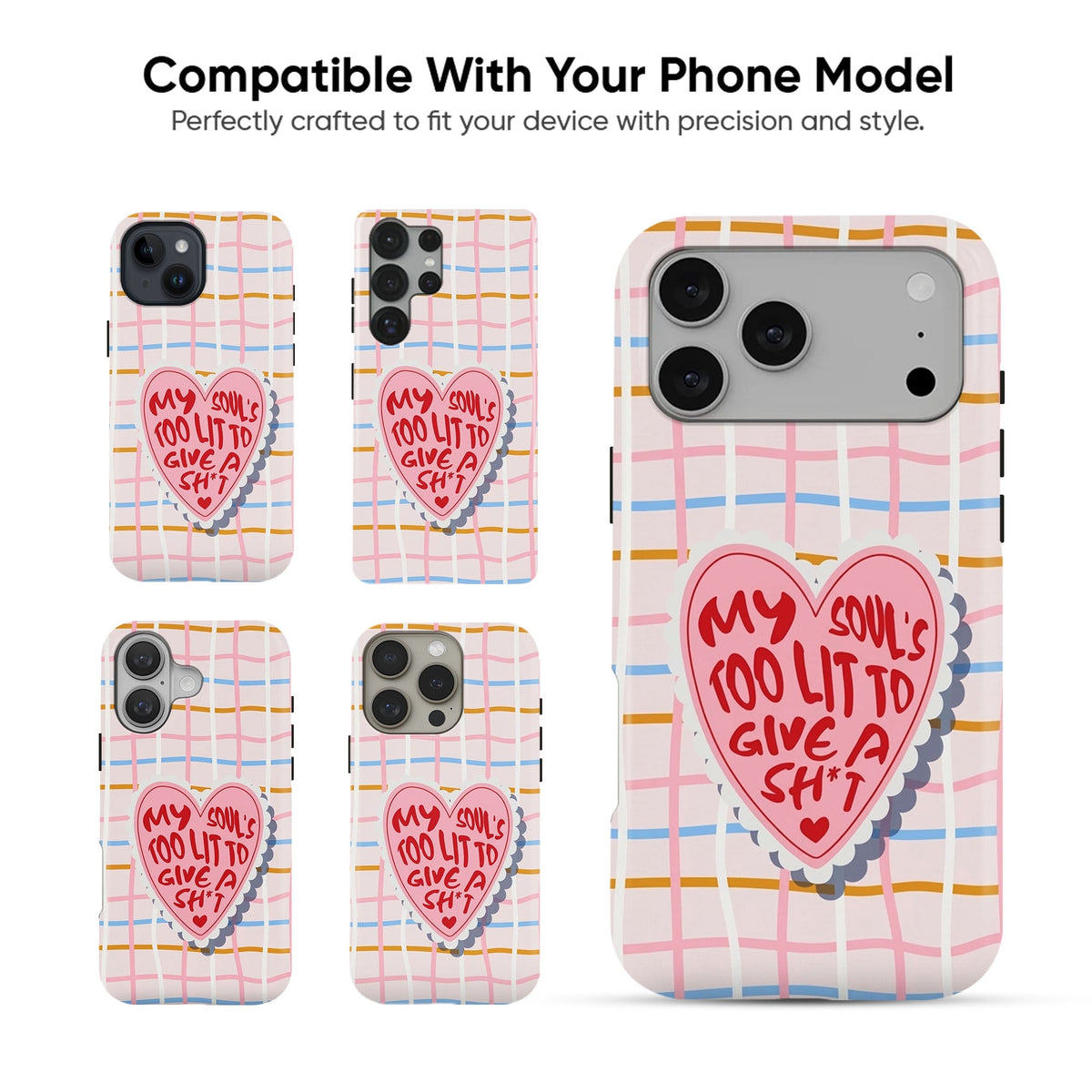 Sassy Patch Grid Tough Case - cheekycase