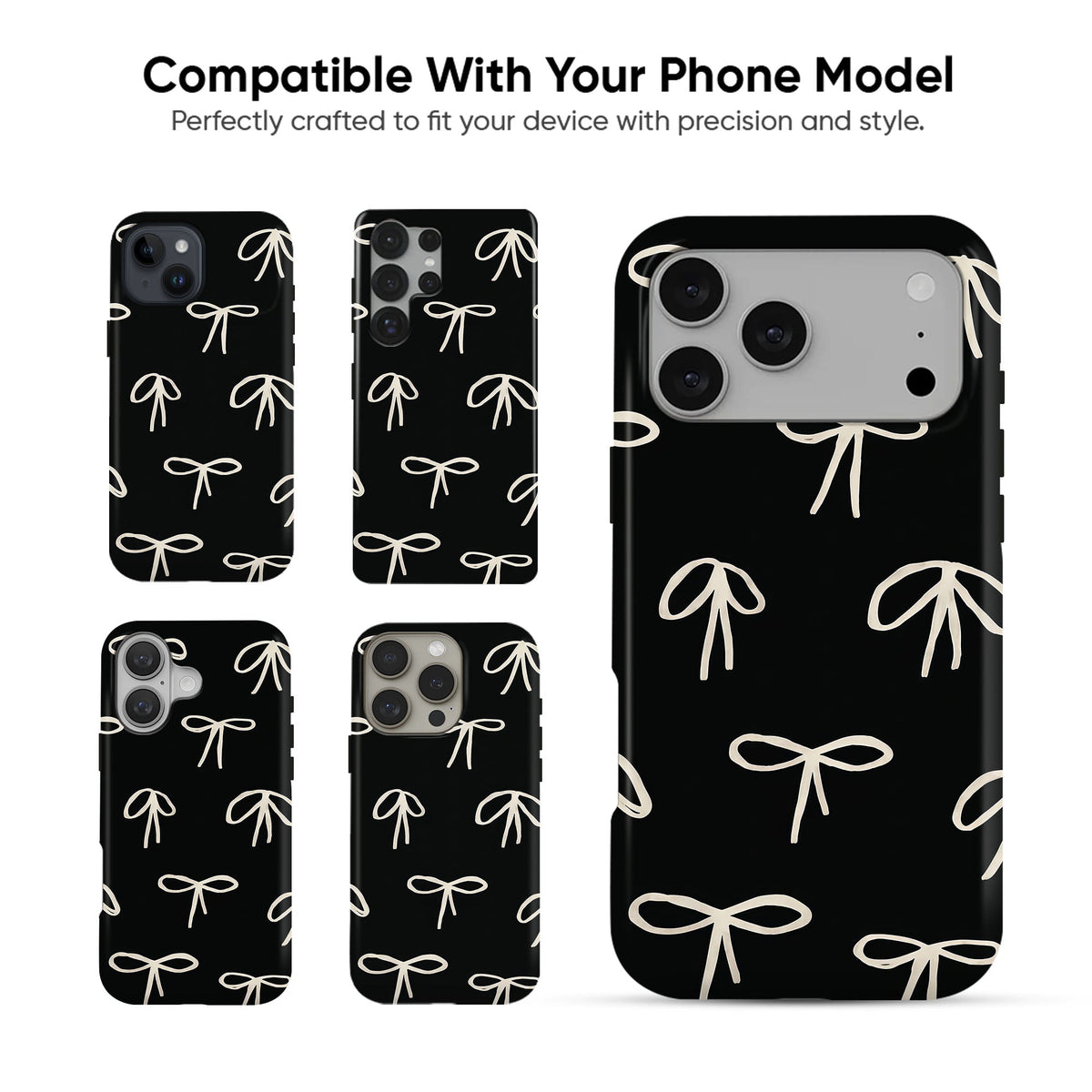Beige Bows Tough Case - cheekycase