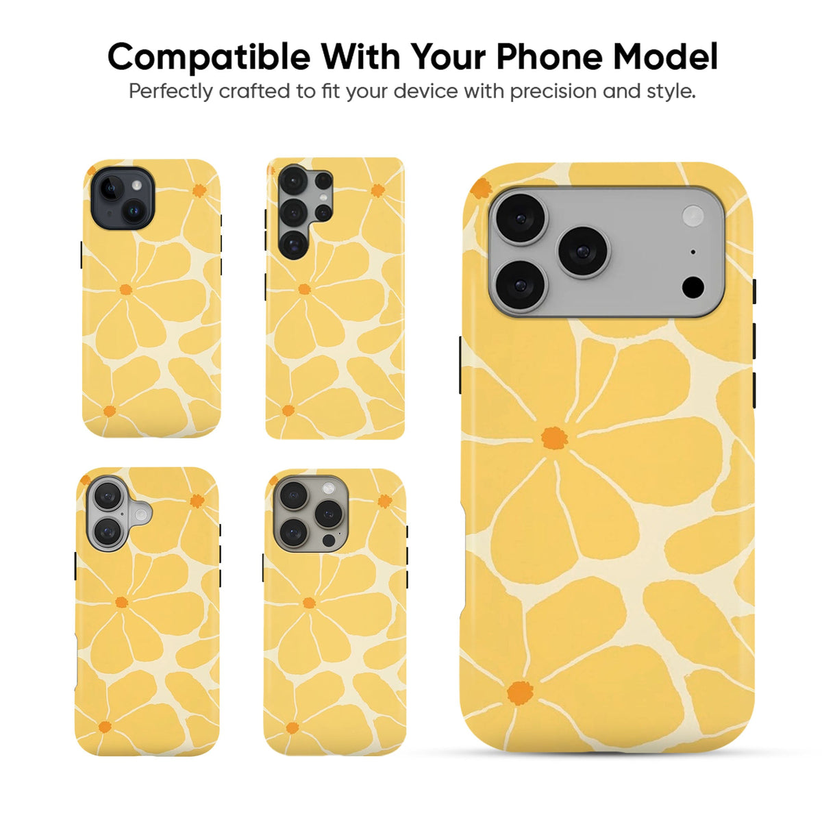 Mustard Bloom Tough Case - cheekycase