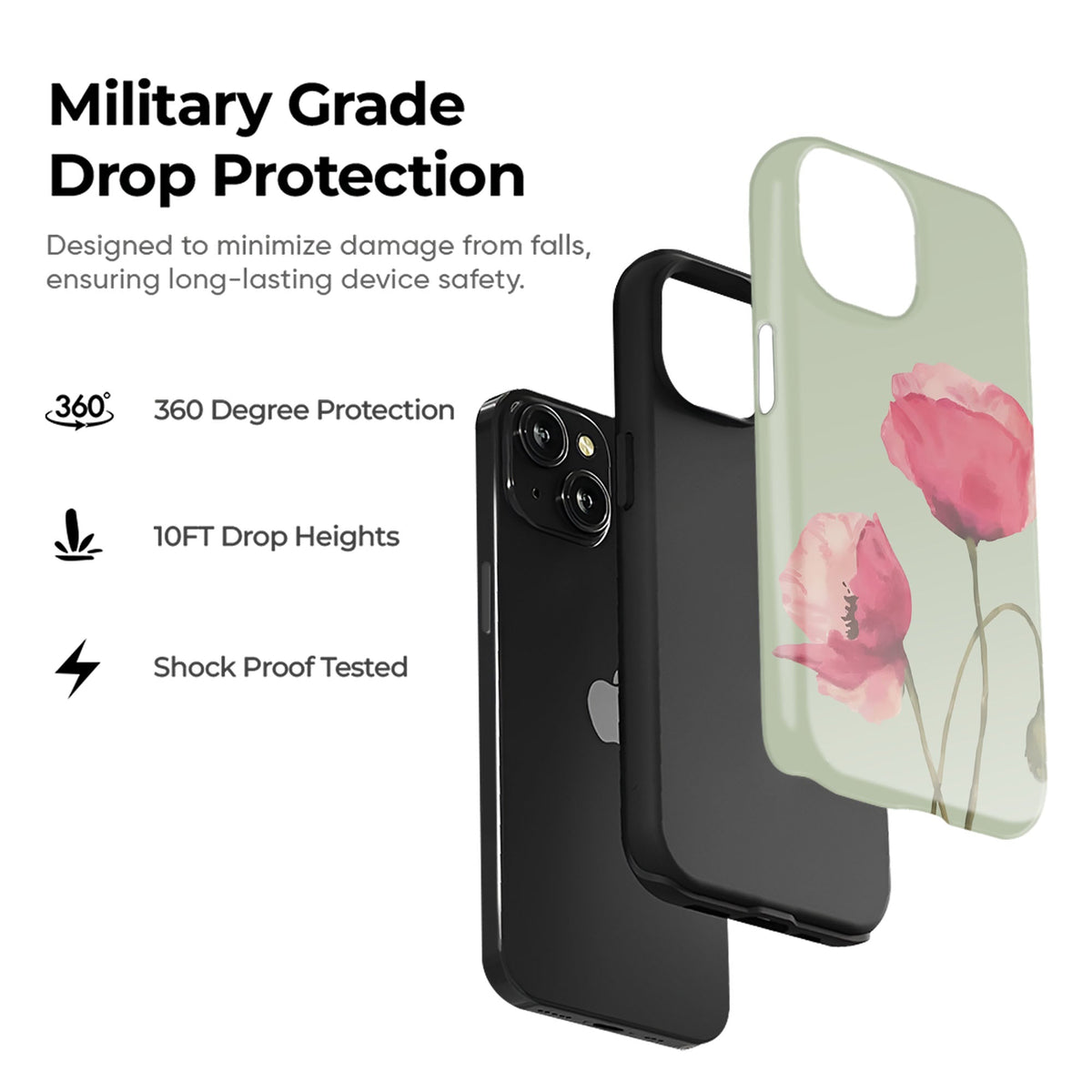 Peony Whisper Tough Case - cheekycase