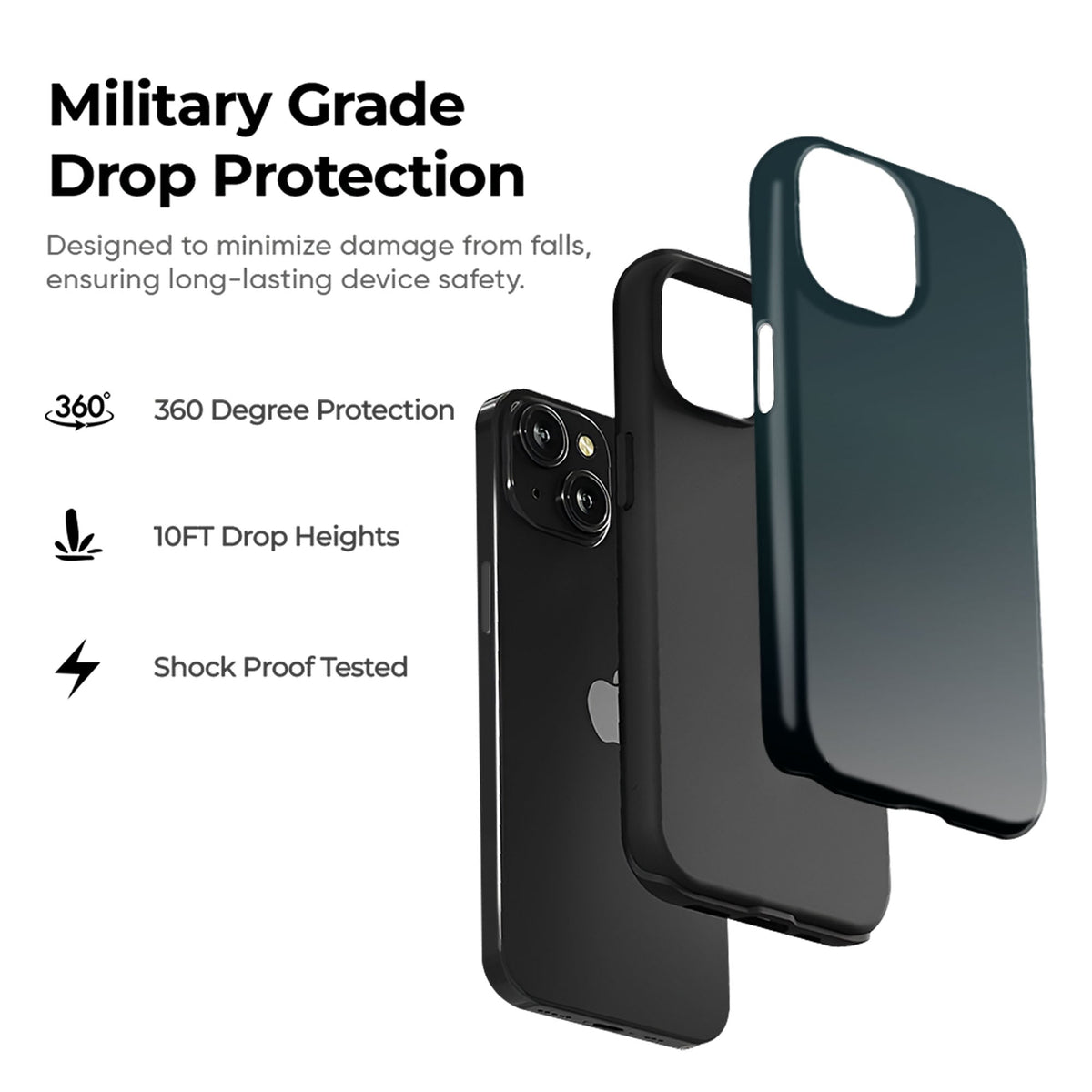 Teal Black Fade - cheekycase