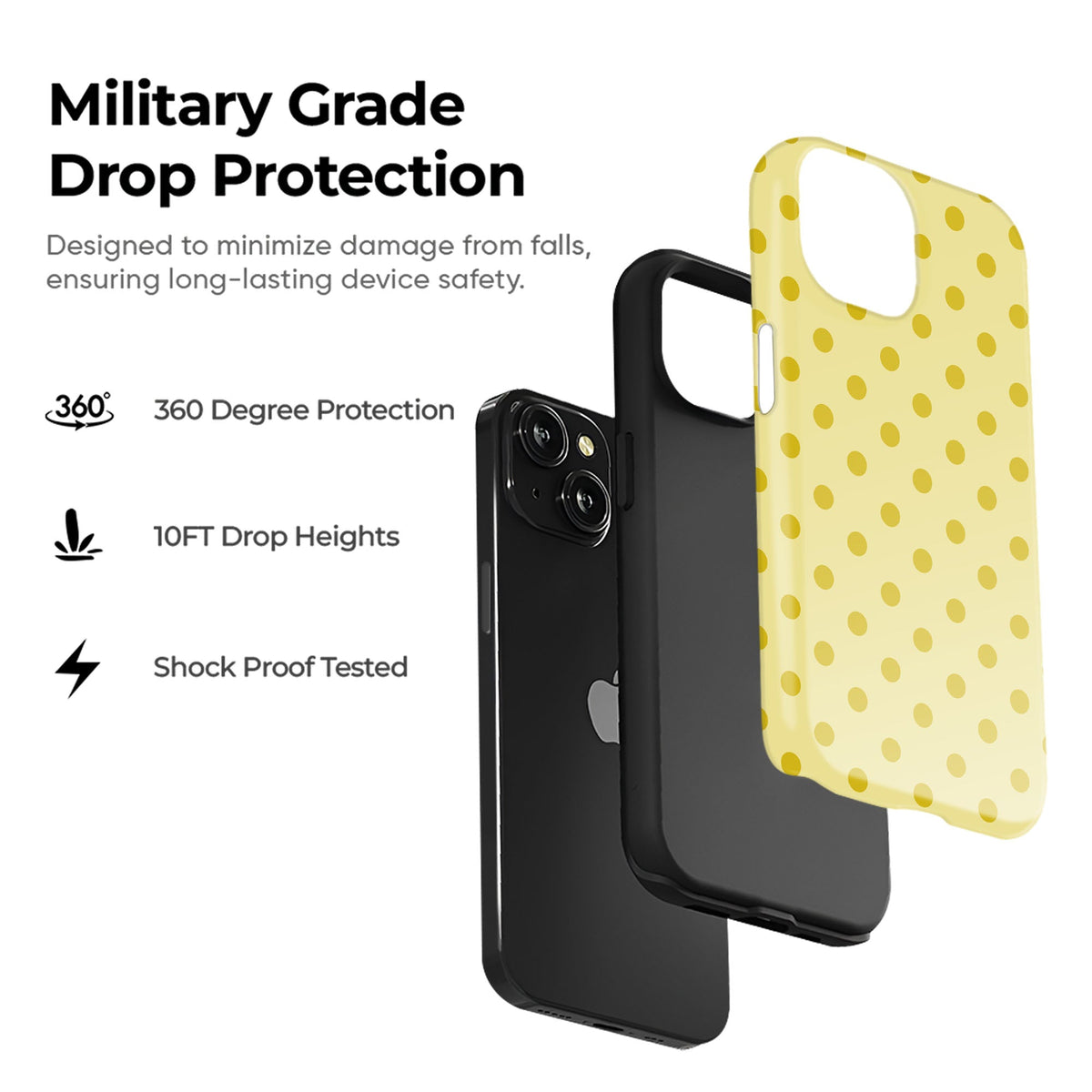 Yellow Micro Dots - cheekycase