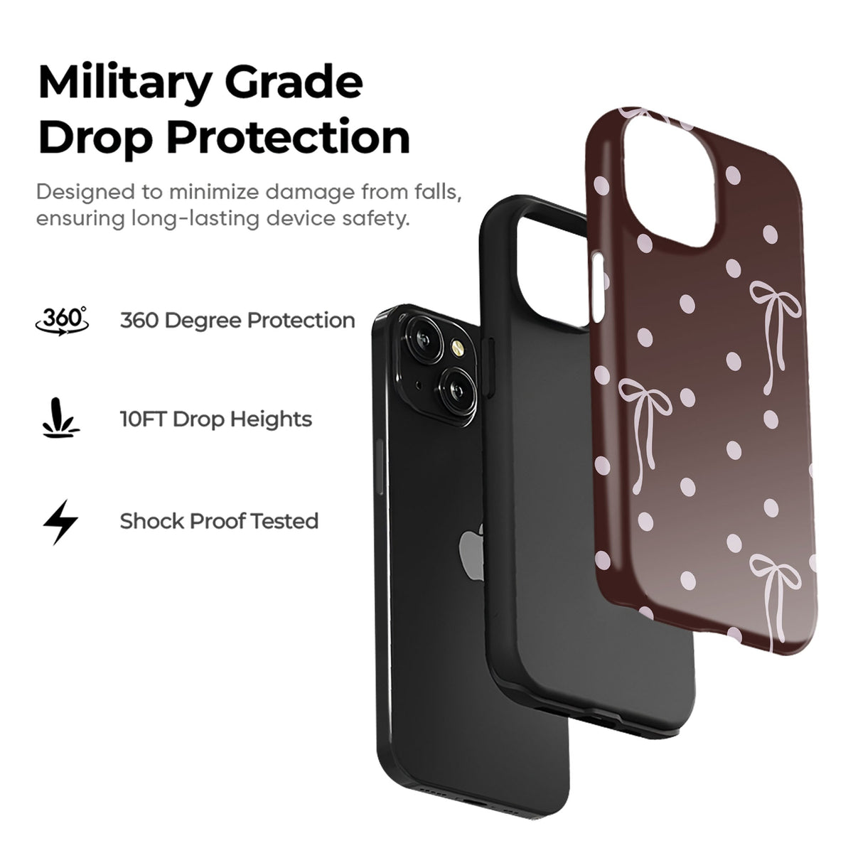 Brown Bow & Dots - cheekycase
