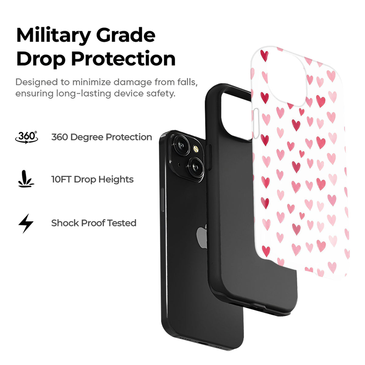 Pink Hearts Mini - cheekycase