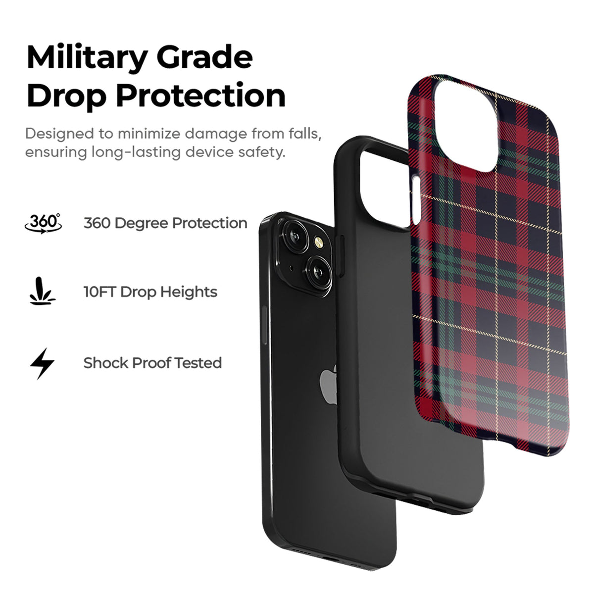 Plaid Latte Tough Case - cheekycase