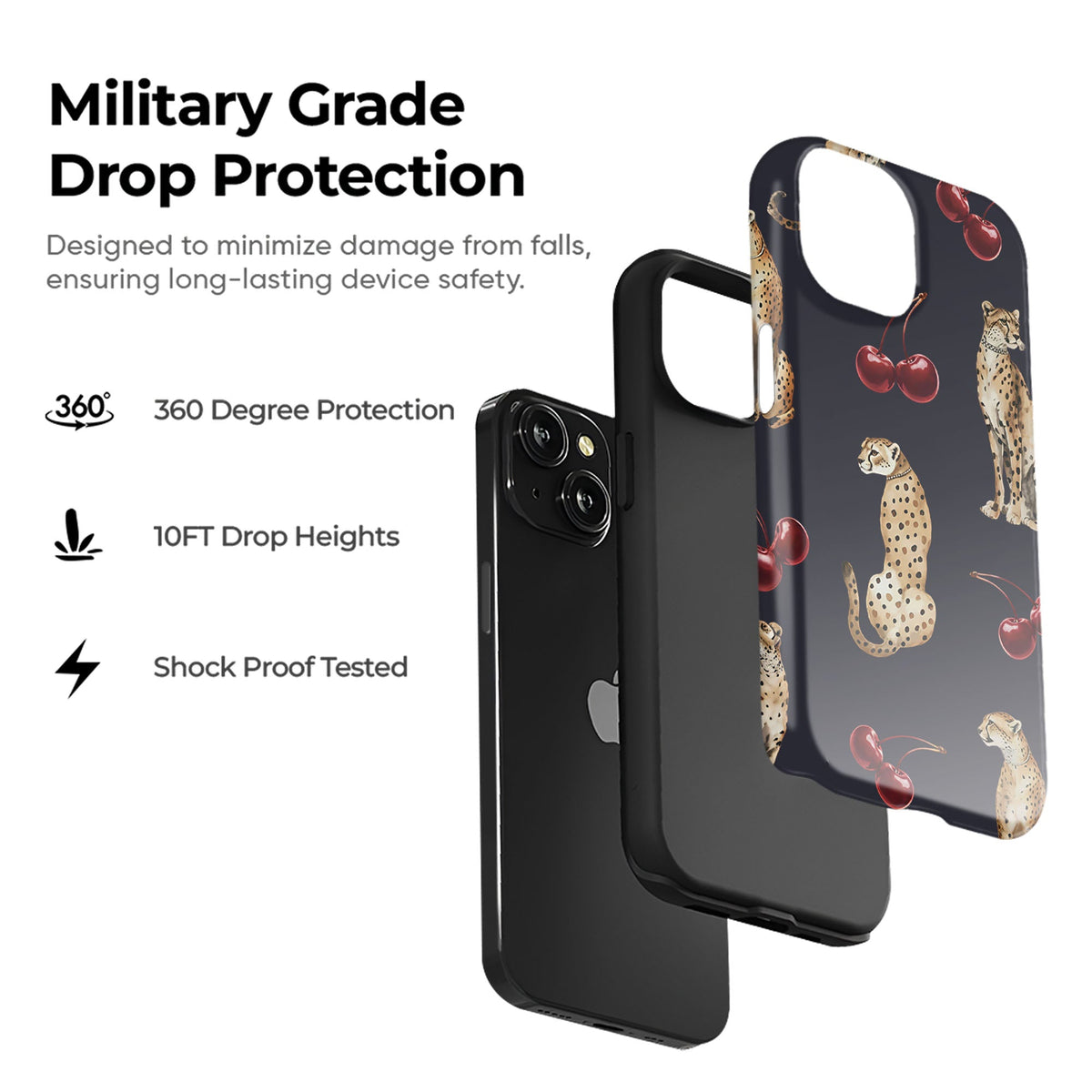 Cheetah Cherry Tough Case - cheekycase