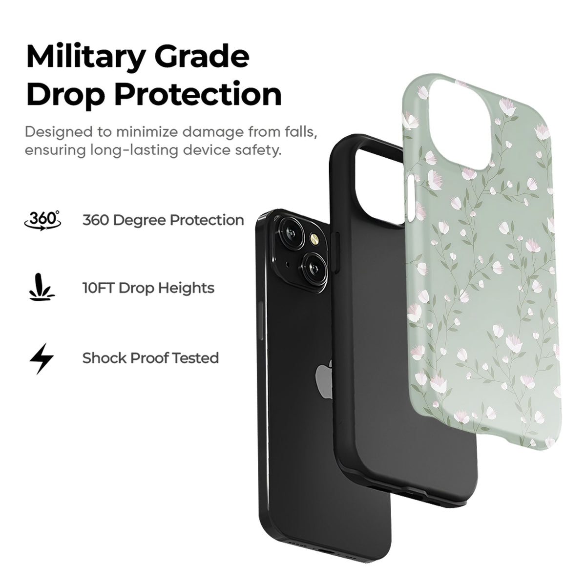 Mint Garden Tough Case - cheekycase