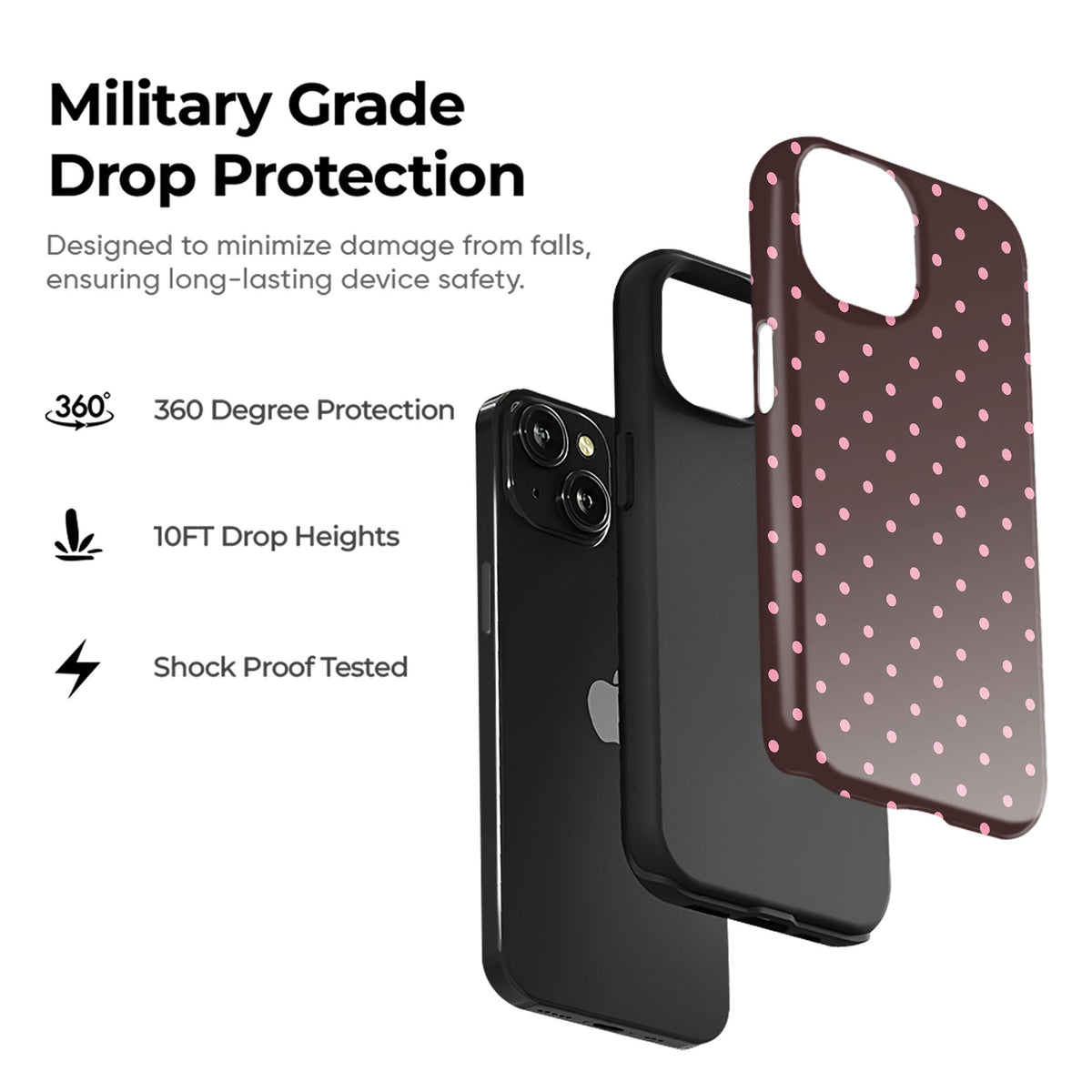Retro Dot Scatter Tough Case - cheekycase