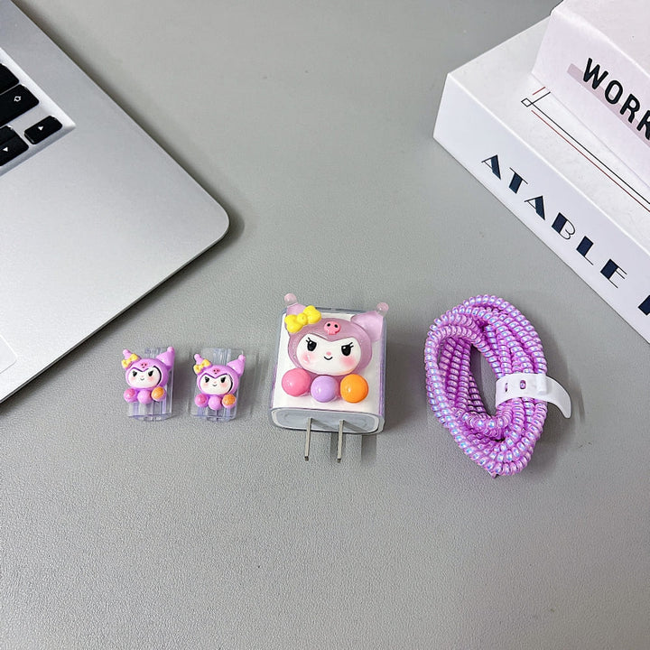 3D Cute Sweet Devil Cartoon Doll Charger Case