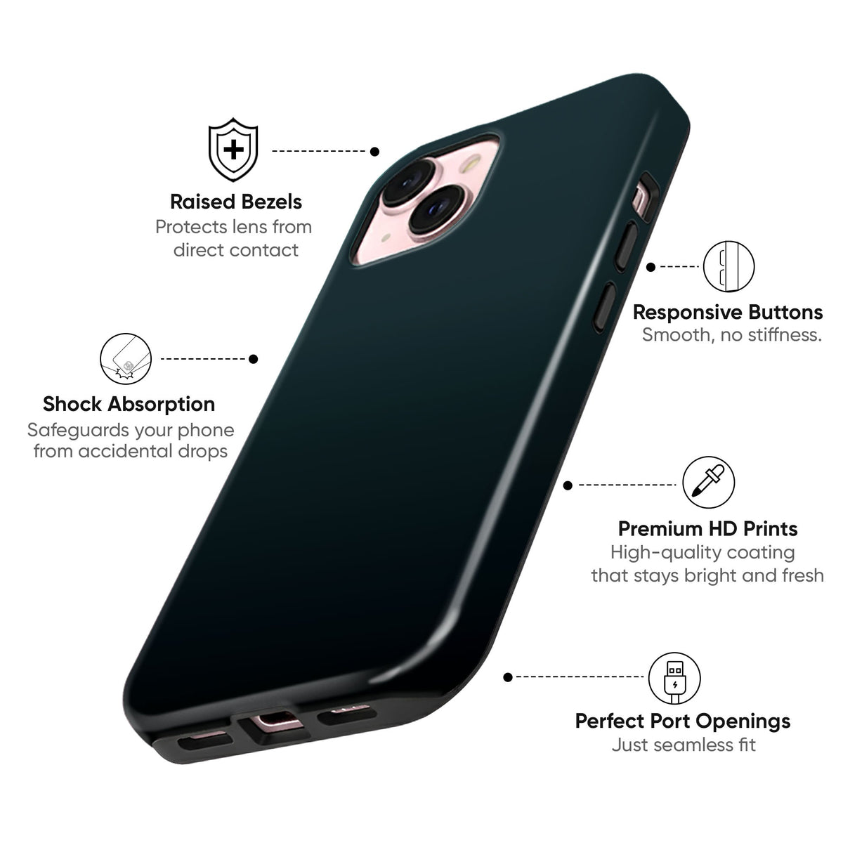 Teal Black Fade - cheekycase