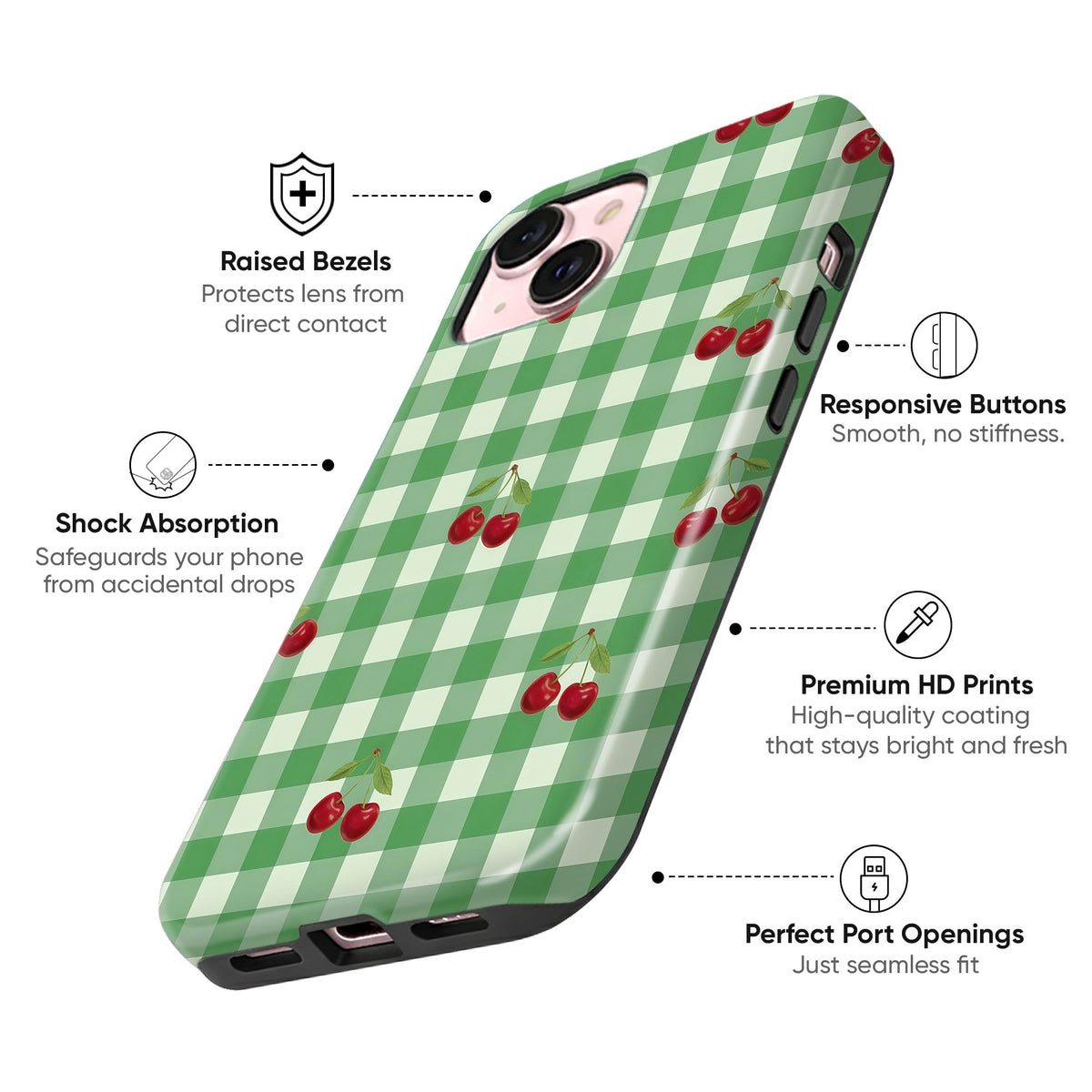 Cherry Gingham - cheekycase