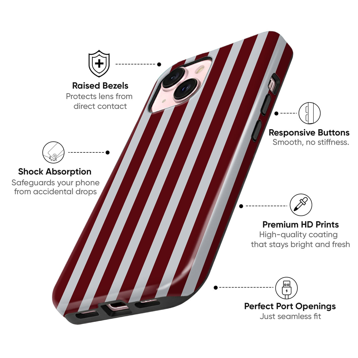 Red White Stripes - cheekycase