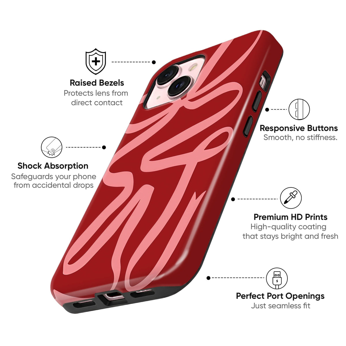 Pink Ribbon Red - cheekycase