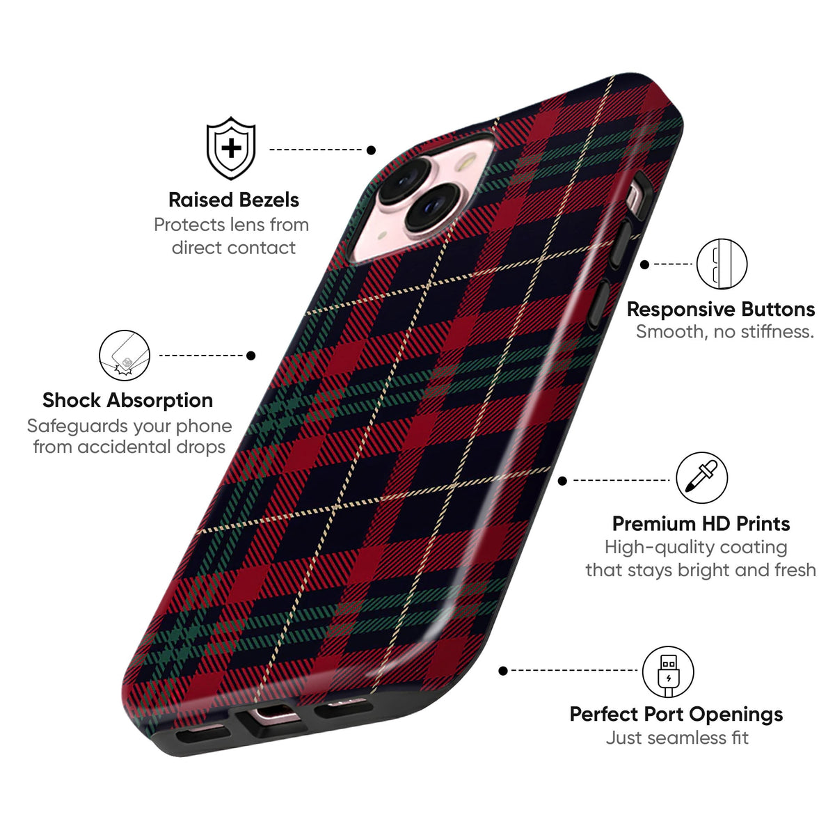 Plaid Latte Tough Case - cheekycase