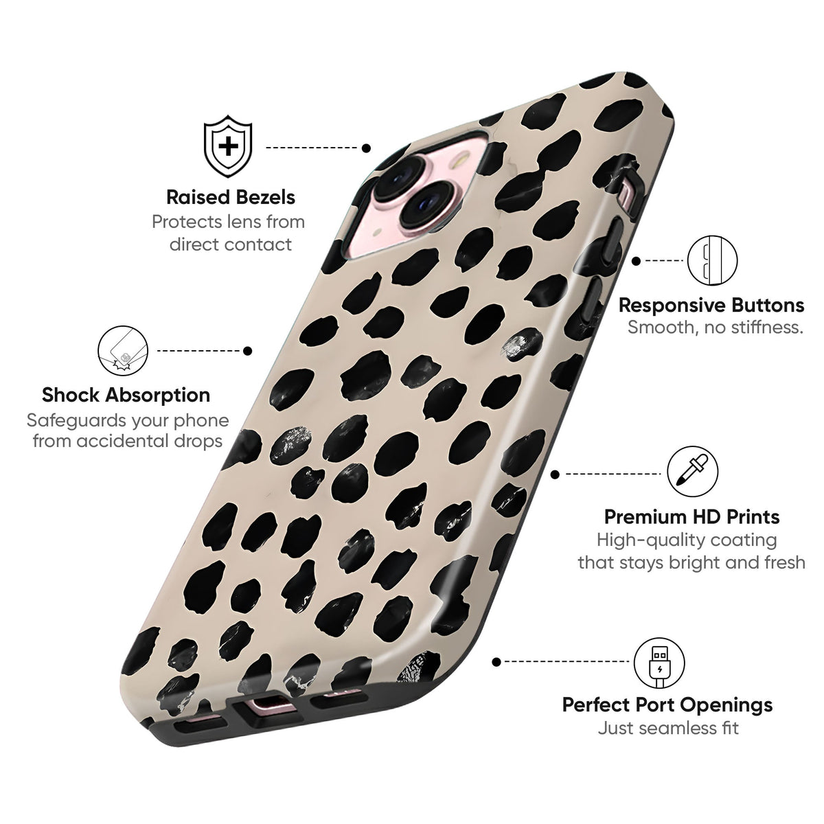 Midnight Spots Tough Case - cheekycase