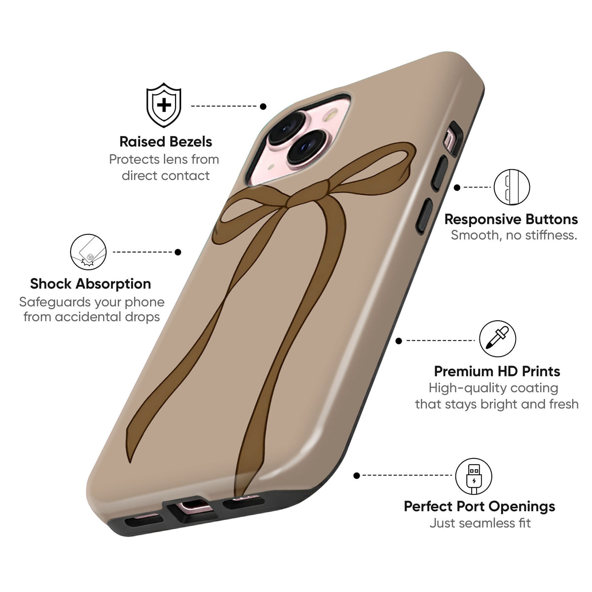 The "Darling" Bow Tough Case - cheekycase