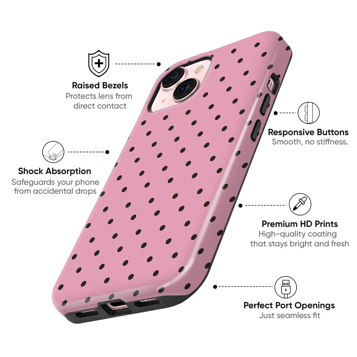 Minnie Dot Tough Case - cheekycase