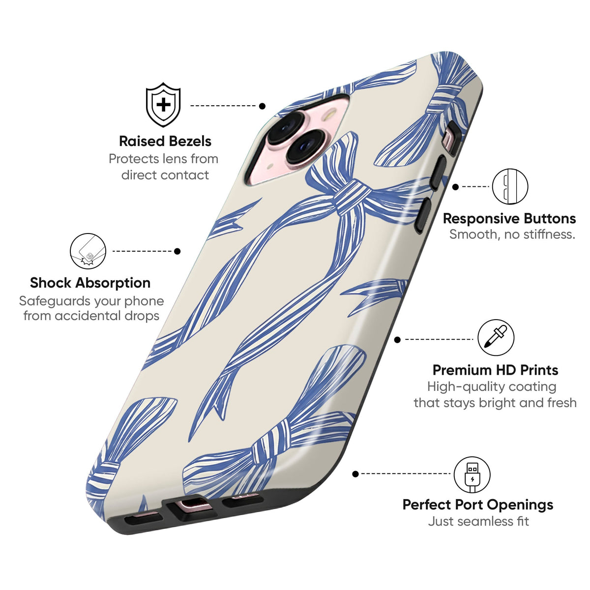 Vintage Ribbon Tough Case - cheekycase