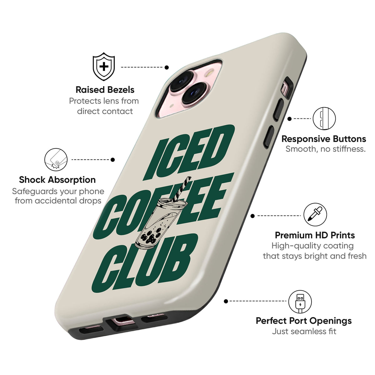 Morning Coffee Café Tough Case - cheekycase
