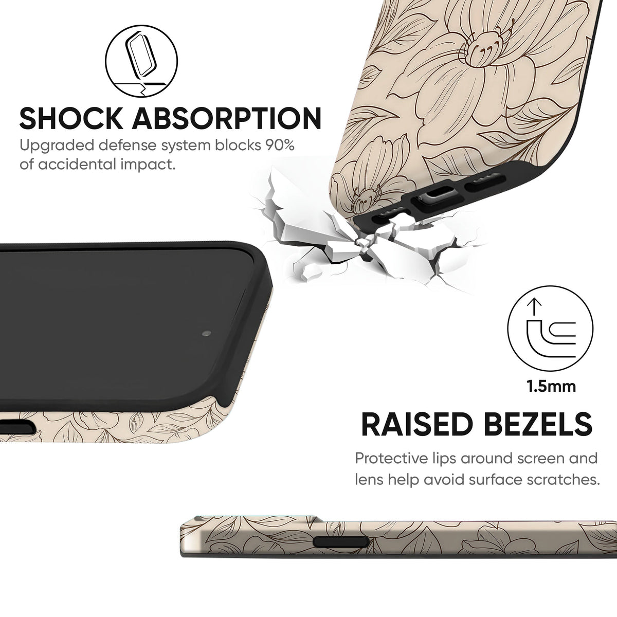 Peony Cashmere Tough Case - cheekycase