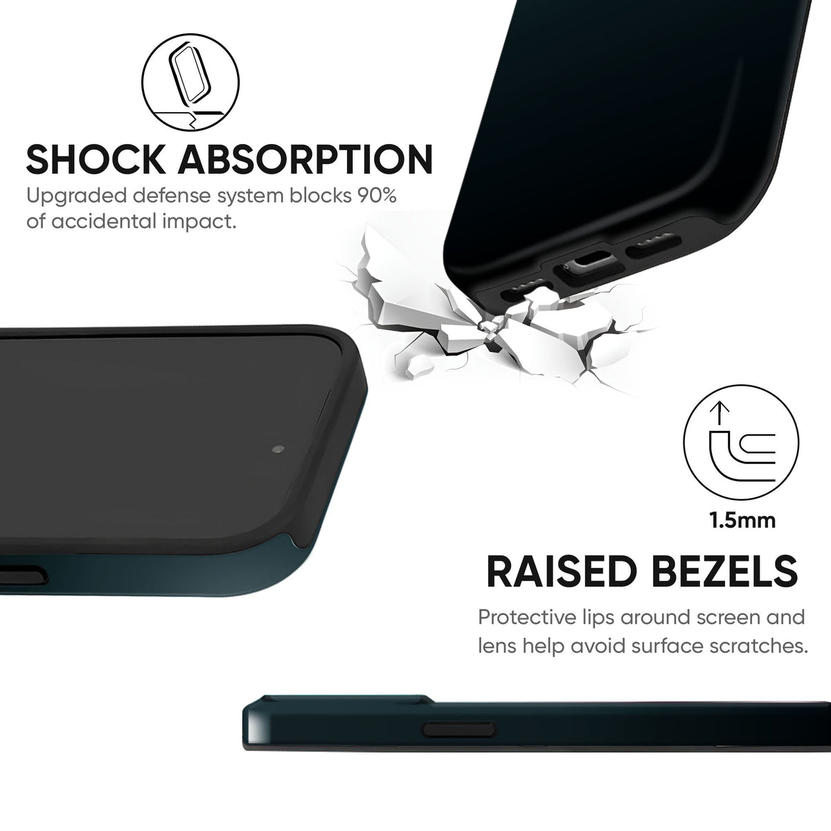 Teal Black Fade - cheekycase