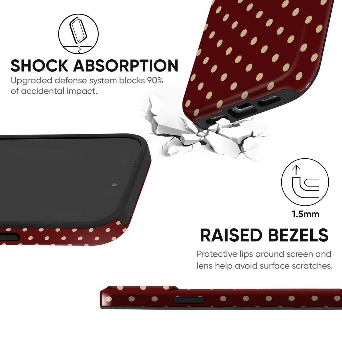Wine Micro Dots - cheekycase