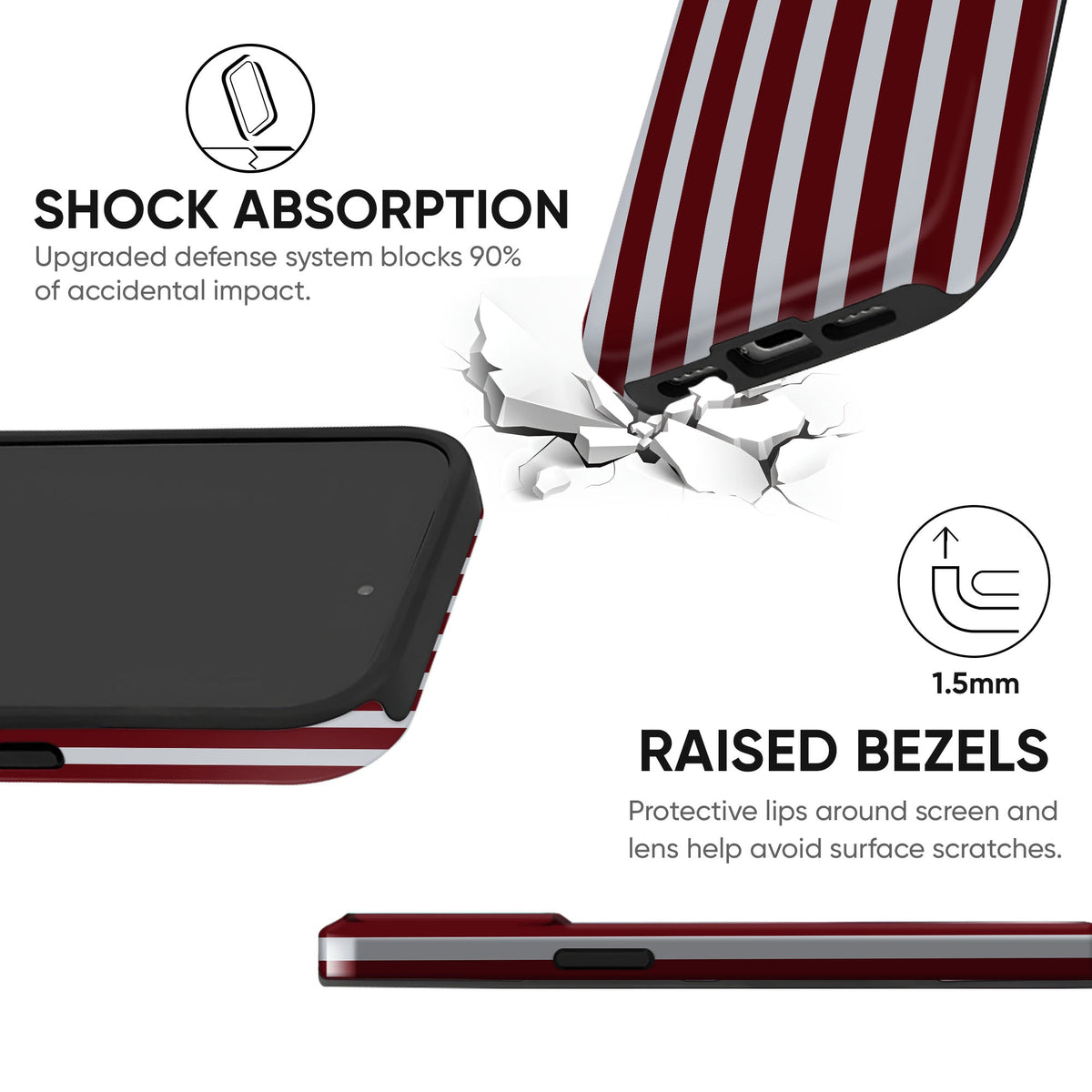 Red White Stripes - cheekycase