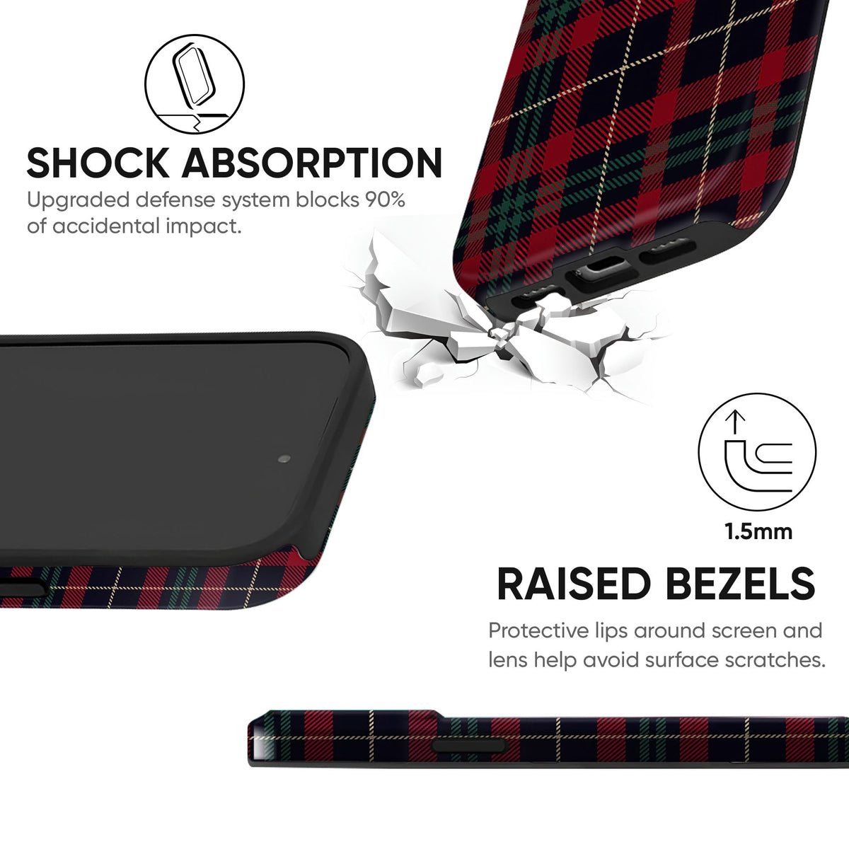 Plaid Latte Tough Case - cheekycase