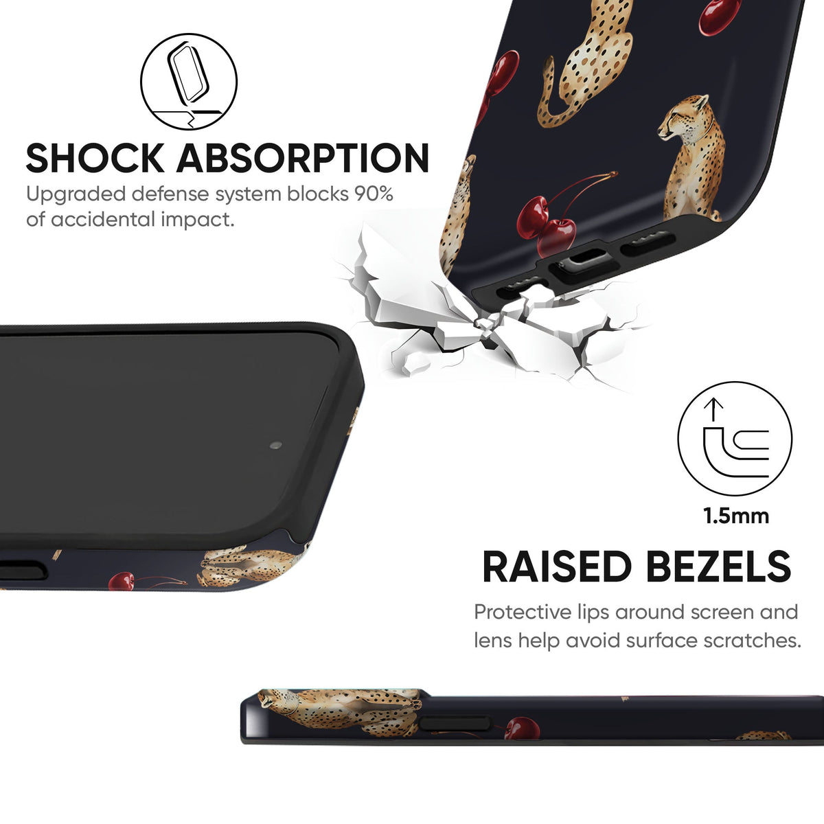 Cheetah Cherry Tough Case - cheekycase