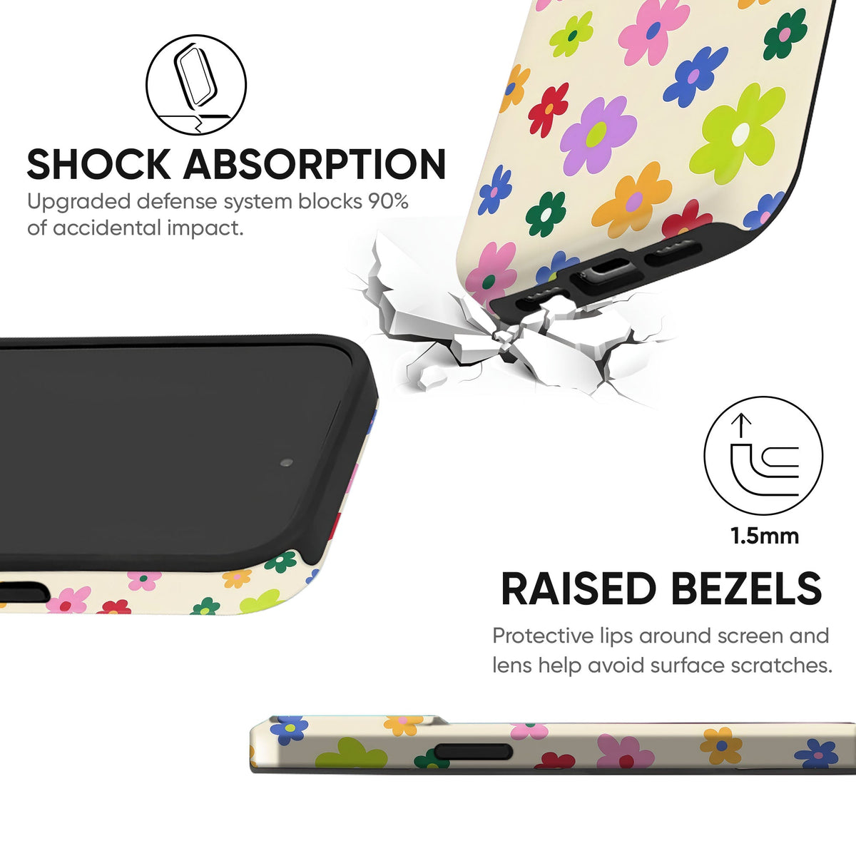 Rainbow Field Tough Case - cheekycase