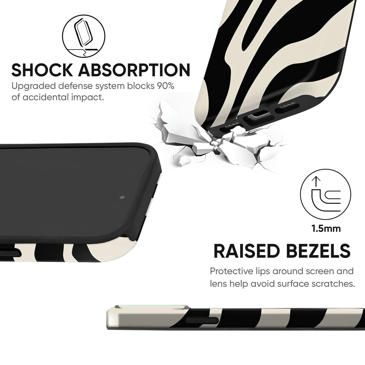 Psychedelic Zebra Tough Case - cheekycase