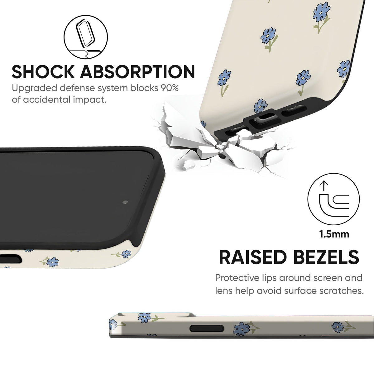 Bluebell Whisper Tough Case - cheekycase