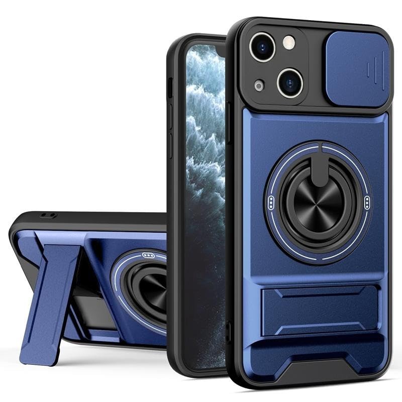 Slide Camera Lens Protection Amor Shockproof Magnetic Phone Case for iPhone