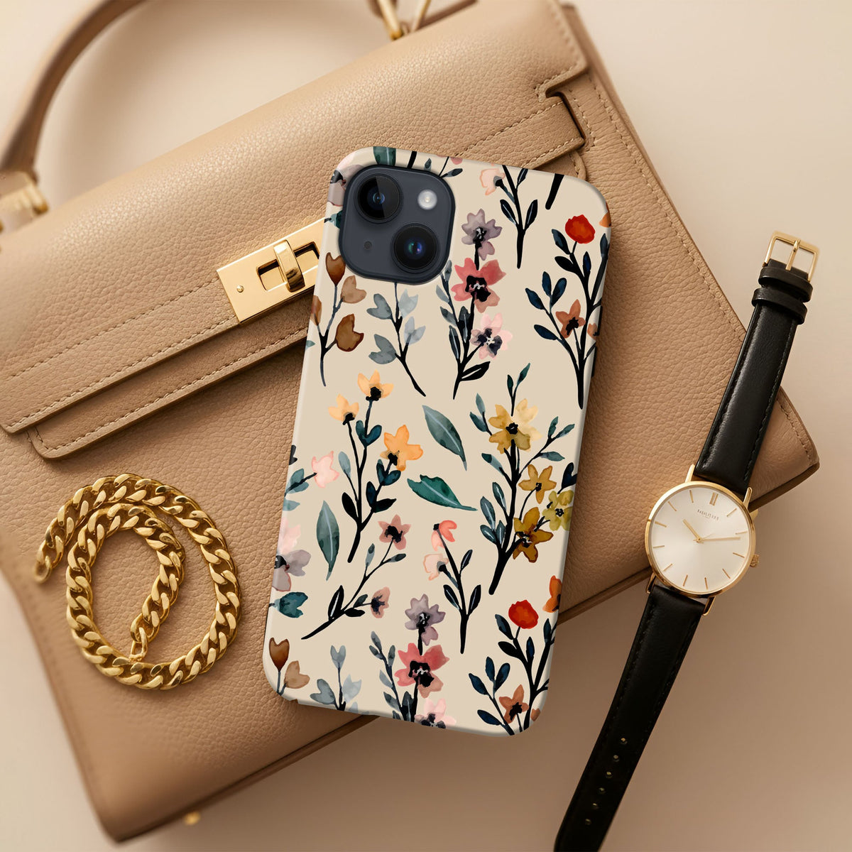 Watercolor Meadow Tough Case - cheekycase
