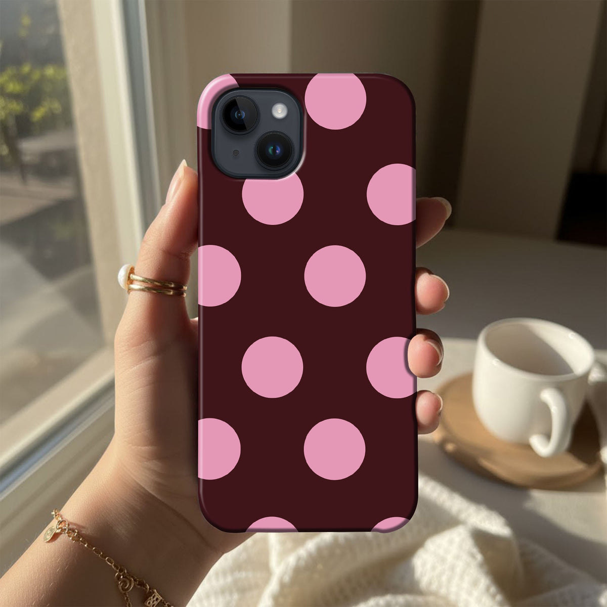 Plum Pink Dots - cheekycase