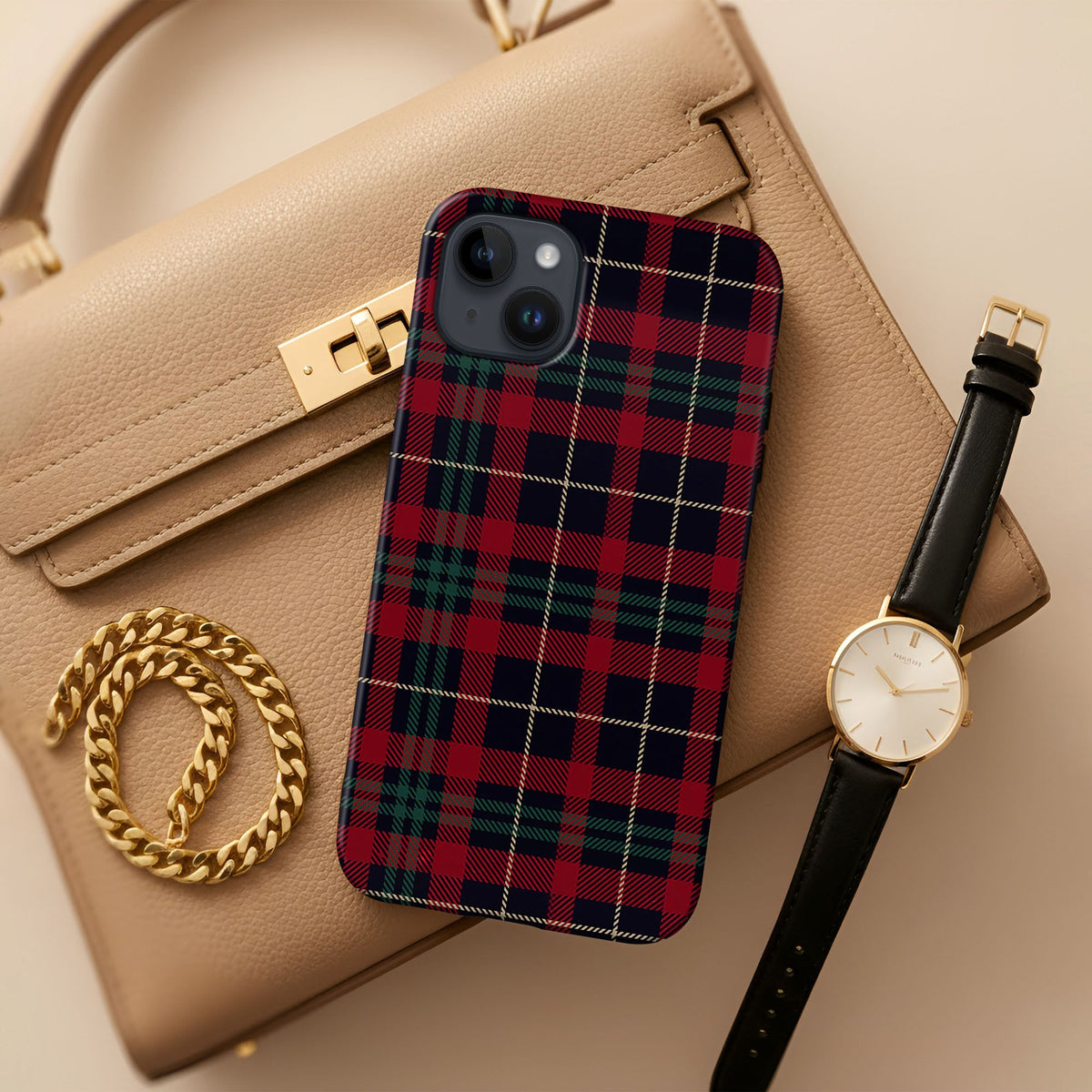 Plaid Latte Tough Case - cheekycase