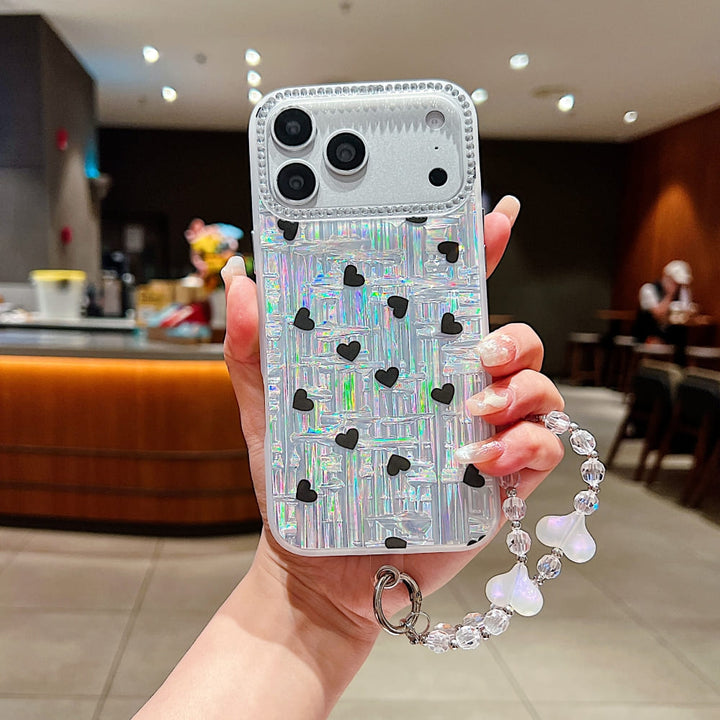 Aurora Shine Printed Phone Case – Random Print with Charm
